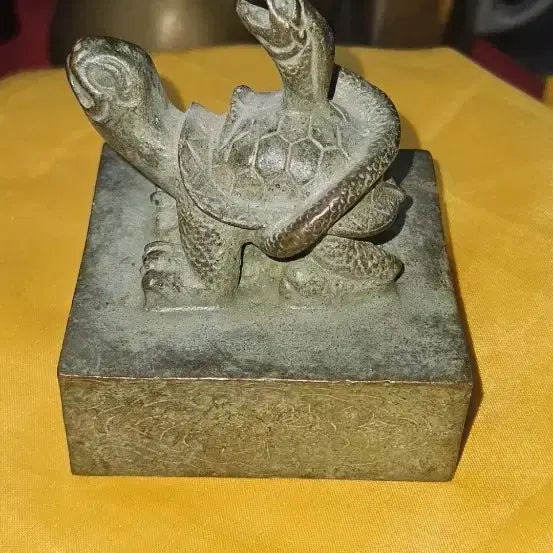 [BUNJANG] Large Bronze Hyunmu (Turtle and Snake) Seal / 청동 현무(거북과 뱀)뉴 대형 관인