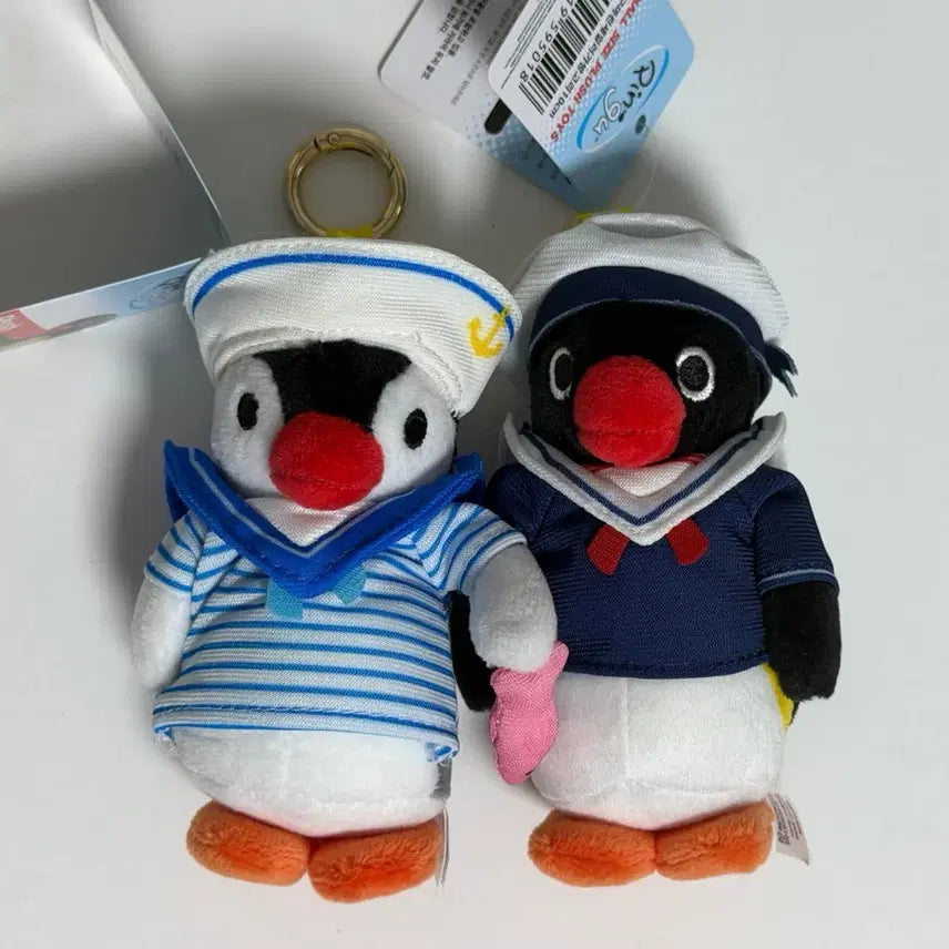 [BUNJANG] Pingga Pinggu Marine Sailor Captain Summer Plush Keychain / 핑가 핑구 인형 키링 마린 세일러 선장 여름