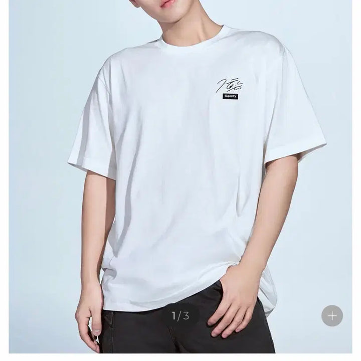 [BUNJANG] Park Ji Hoon Superdry T-Shirt White L / 포카X) 슈퍼드라이 박지훈 티셔츠 화이트 L