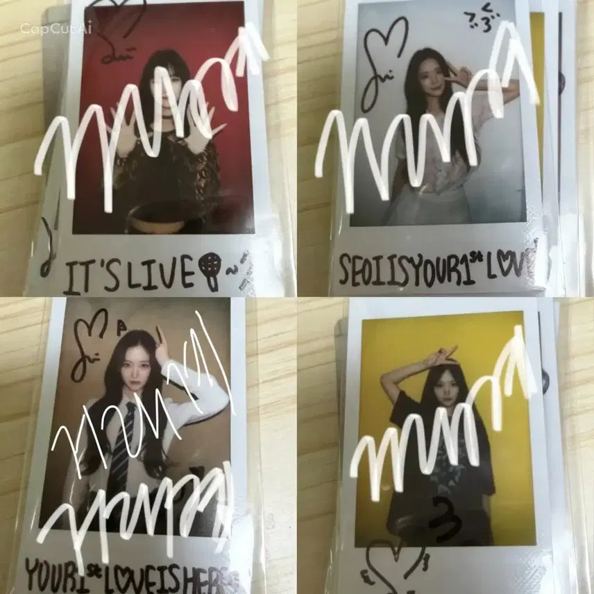 [BUNJANG] H1-KEY Seo-i Signed Polaroid / 하이키 서이 싸인 폴라로이드 양도