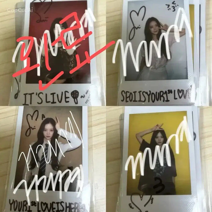 [BUNJANG] H1-KEY Seo-i Signed Polaroid / 하이키 서이 싸인 폴라로이드 양도