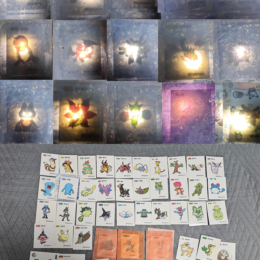 [BUNJANG] Pokemon Sticker Bundle / 포켓몬 띠부띠부씰 일괄