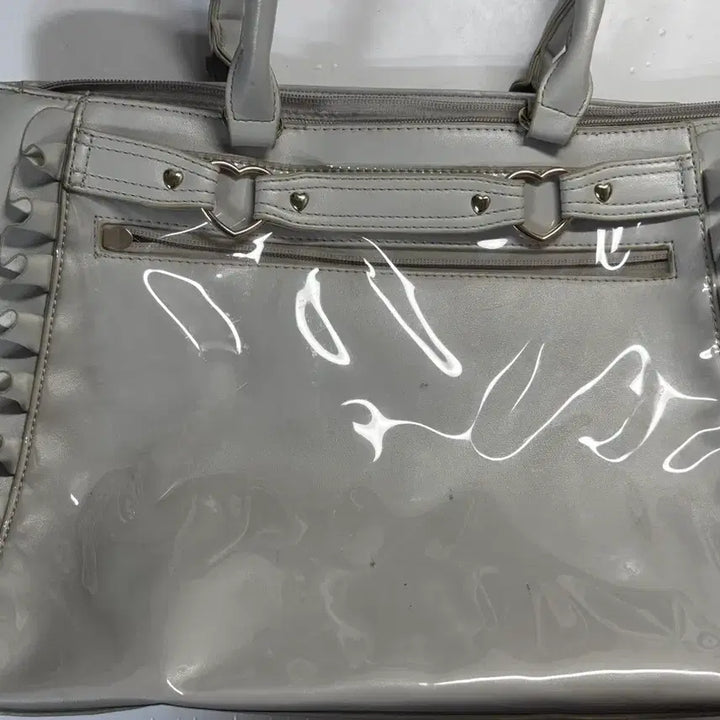 [BUNJANG] Jacquemart Heart Buckle Ita Bag A4 Grey / 자카마트 하트버클 이타백 a4 그레이