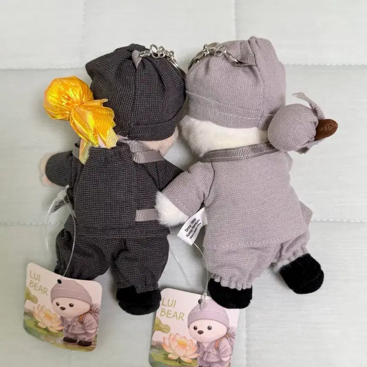 [BUNJANG] Louis Bear Monk Bear Doll Keyring Set 12cm / 동자승 루이베어 스님 곰돌이 인형키링 12cm 세트