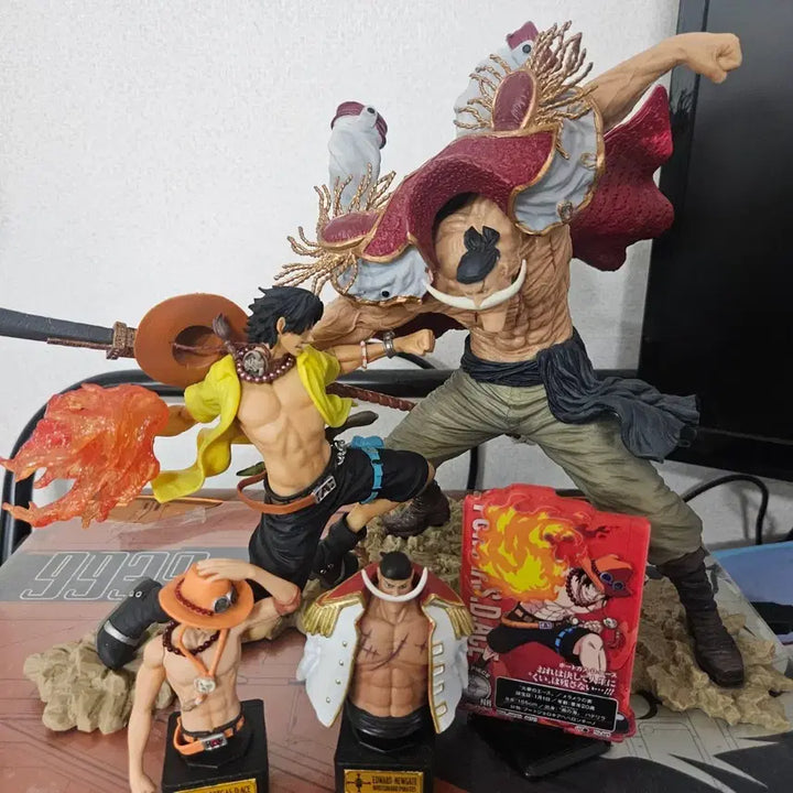 [BUNJANG] One Piece Ace / Whitebeard Memorial 20th Anniversary Figure Set / 원피스 에이스/흰 수염 피규어 세트 메모리얼 20주년