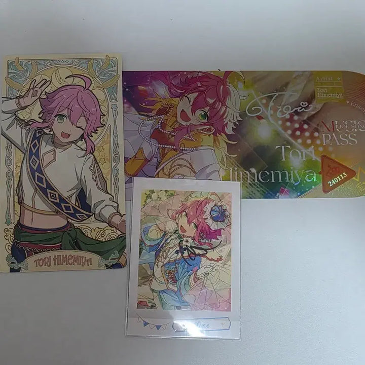 [BUNJANG] Ensemble Stars Tori Himemiya Paper Goods &amp; Arcana Card Bundle Set / 앙스타 히메미야 토리 지류+아르카나 일괄