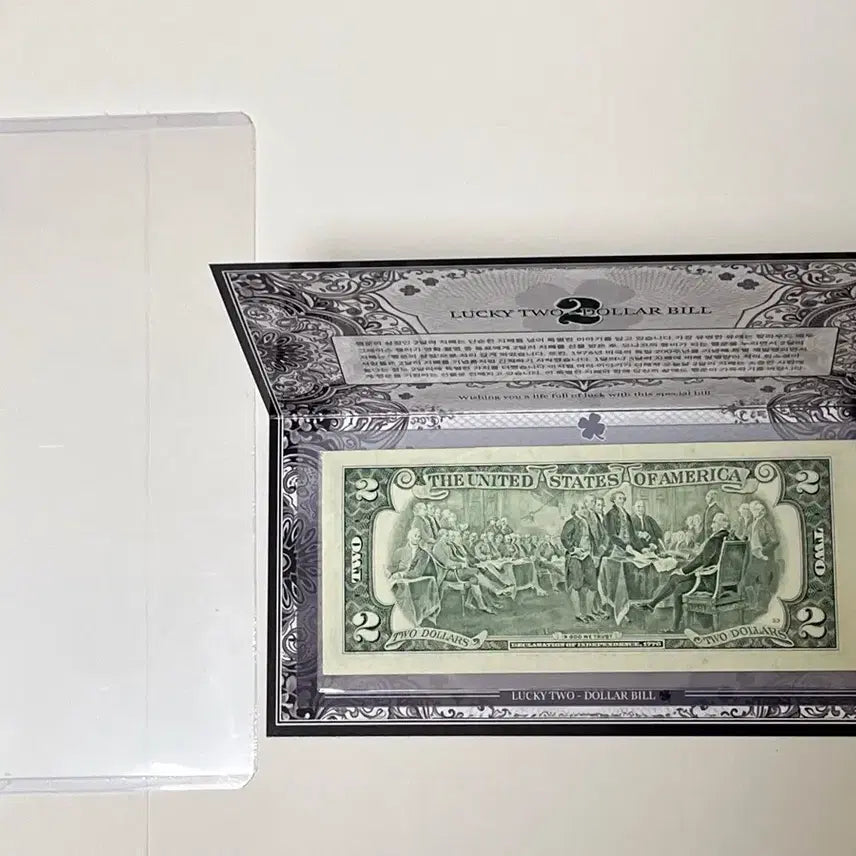 [BUNJANG] USA $2 Bill (1pc) with Premium Holder - Mint Condition / 미국 2달러 지폐 1장 고급 지폐 보호홀더 포함 미품(극미품)