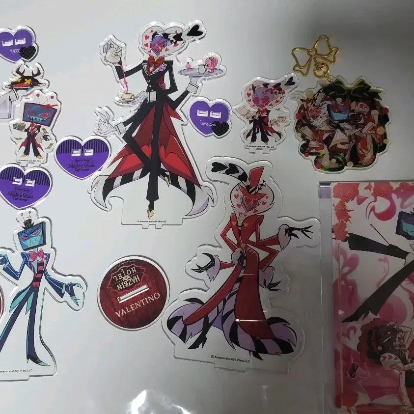 [BUNJANG] Hazbin Hotel Vox &amp; Valentino Bundle Set Official Goods / 해즈빈호텔 공식 복스&amp;발렌티노 굿즈 일괄 판매(배송비 포함)