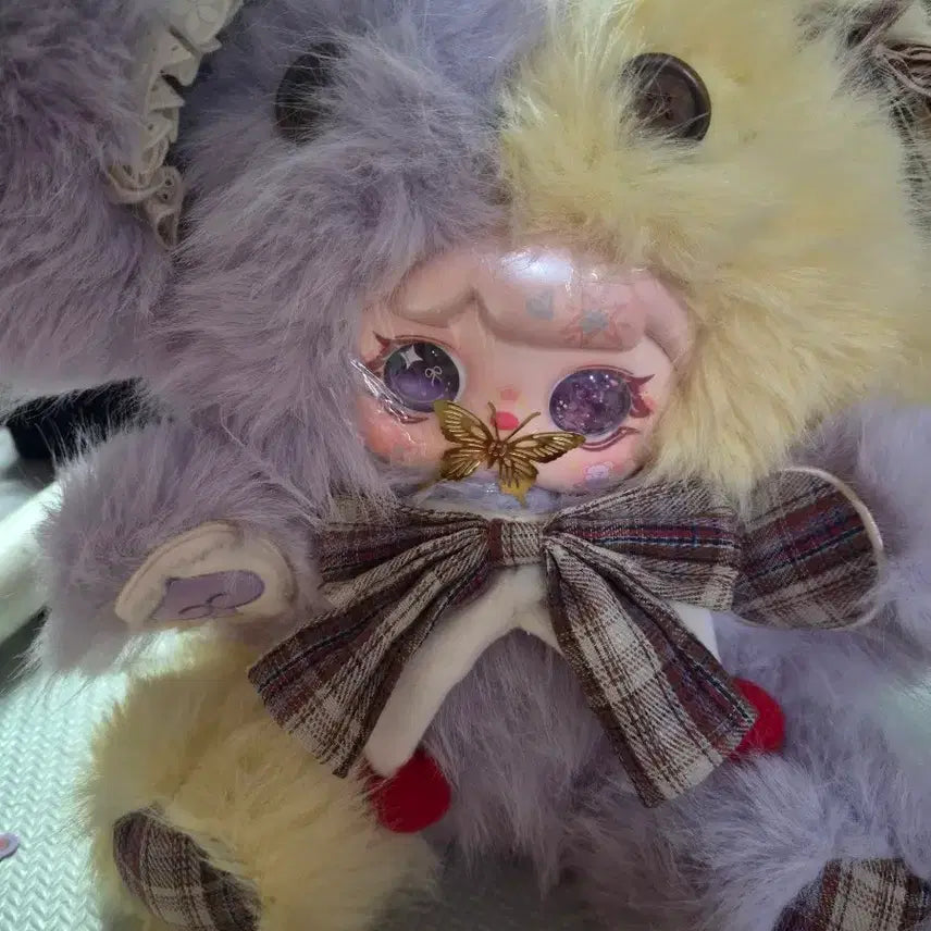 [BUNJANG] Mochichi 800 Purple/Yellow Butterfly Mouth Water Eyes Doll / 모치치 800 보라반반 나비입, 물눈 투눈