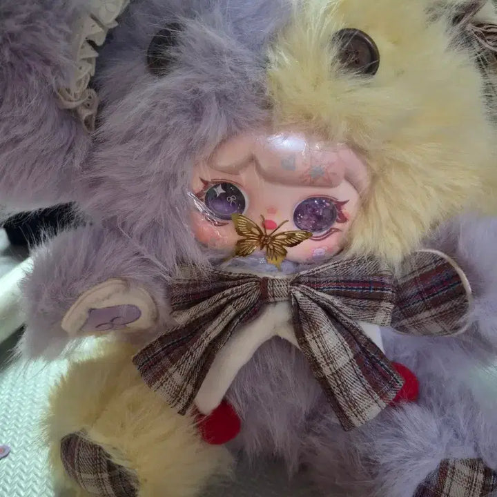 [BUNJANG] Mochichi 800 Purple/Yellow Butterfly Mouth Water Eyes Doll / 모치치 800 보라반반 나비입, 물눈 투눈