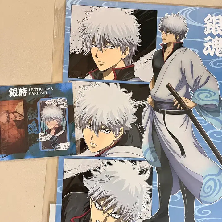 [BUNJANG] Gintoki Yoshwara Pop-up A3 Poster &amp; Lenticular Card Bundle (Gintama) / 은혼 요시와라 팝업 긴토키 포스터 렌티큘러 카드 2종 일괄 미개봉