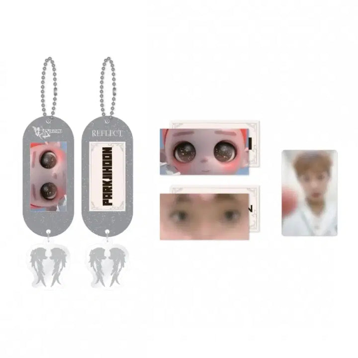 [BUNJANG] Park Jihoon RE:FLECT FANCON MD Acrylic Name Tag Keyring Set (Sealed, includes Photocard) / (미개봉) 박지훈 아크릴 네임택 키링 포카 포함 세트