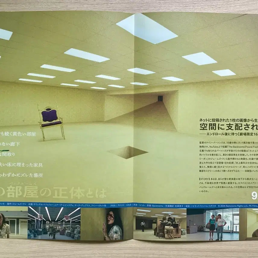 [BUNJANG] A24 Film The Backrooms Japanese Poster / A24 film 영화 백룸 일본 굿즈 포스터 메가박스 아트나인 cgv 아트하우스