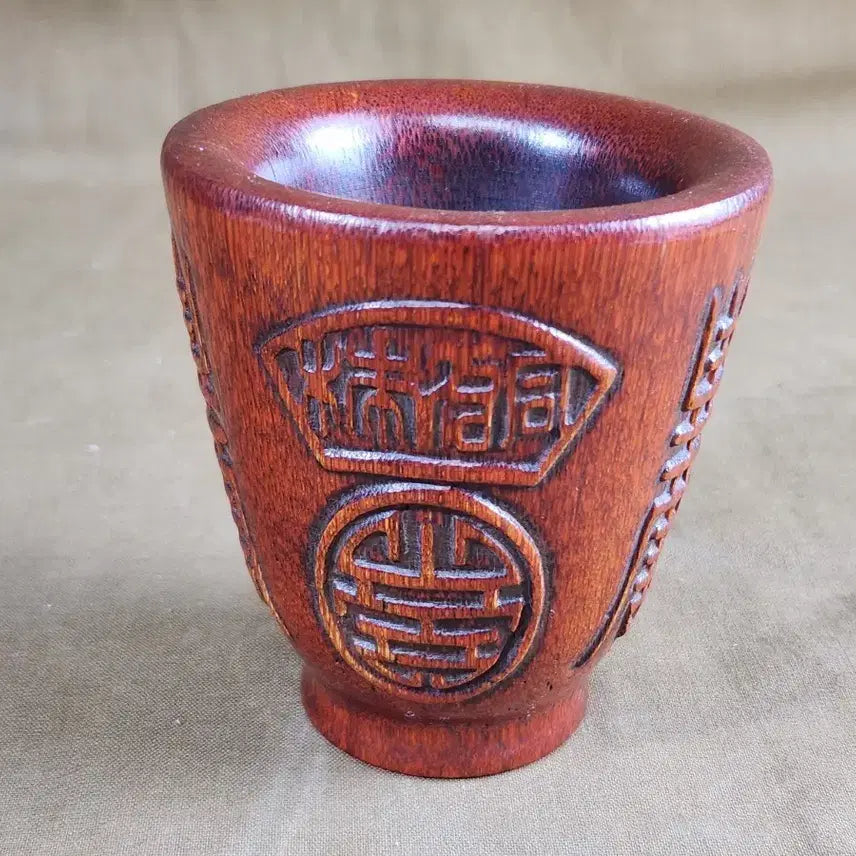 [BUNJANG] Natural Wood Engraved Cup / 우각 혹은 천연목 양각  컵