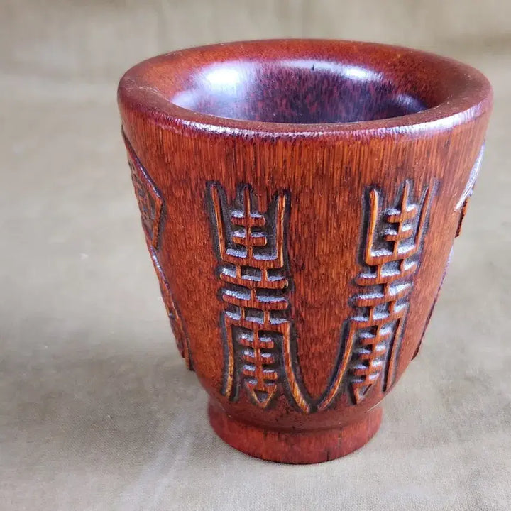 [BUNJANG] Natural Wood Engraved Cup / 우각 혹은 천연목 양각  컵