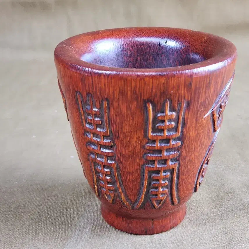 [BUNJANG] Natural Wood Engraved Cup / 우각 혹은 천연목 양각  컵