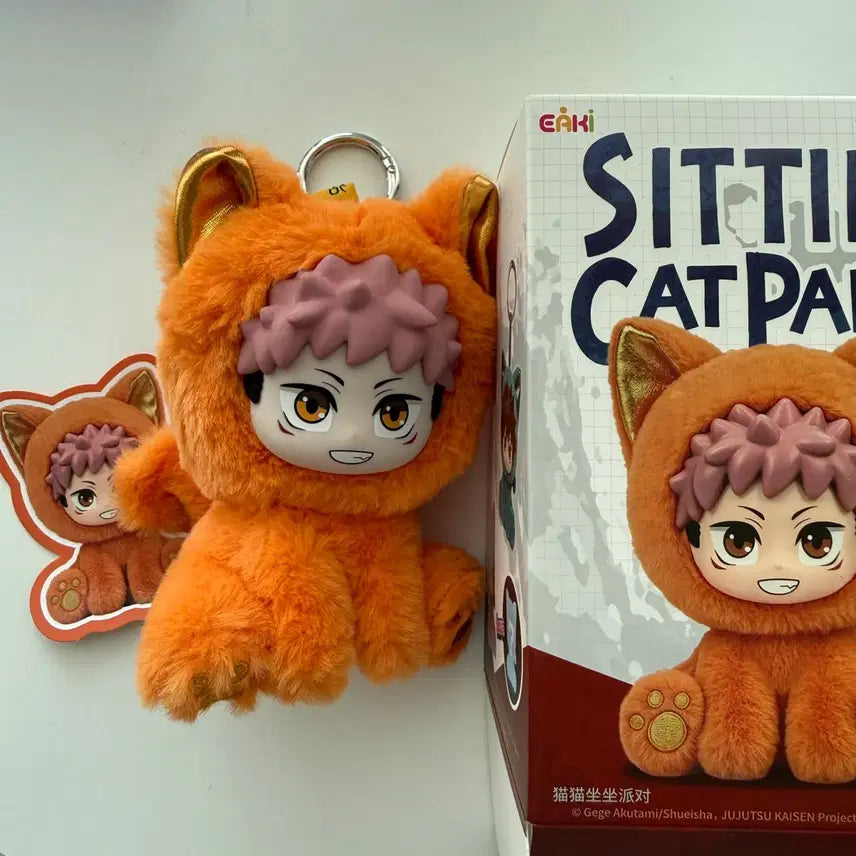 [BUNJANG] Jujutsu Kaisen Cat Ear Seating Party Series Yuji Itadori Unsealed Figure / 주술회전 캣이어 시팅파티 시리즈 블라인드 박스 (이타도리 유지) 개봉