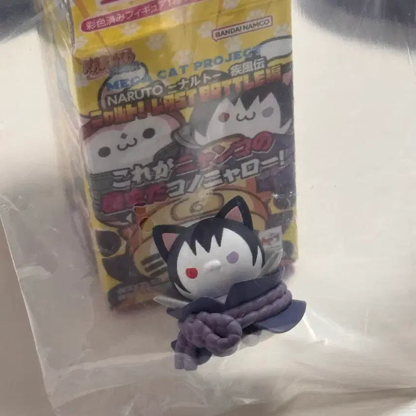 [BUNJANG] MegaCat Naruto Shippuden Sasuke Uchiha Final Battle Figure / 냐루토 나루토 메가캣 고양이 피규어 사스케 우치하 질풍전 최종결전
