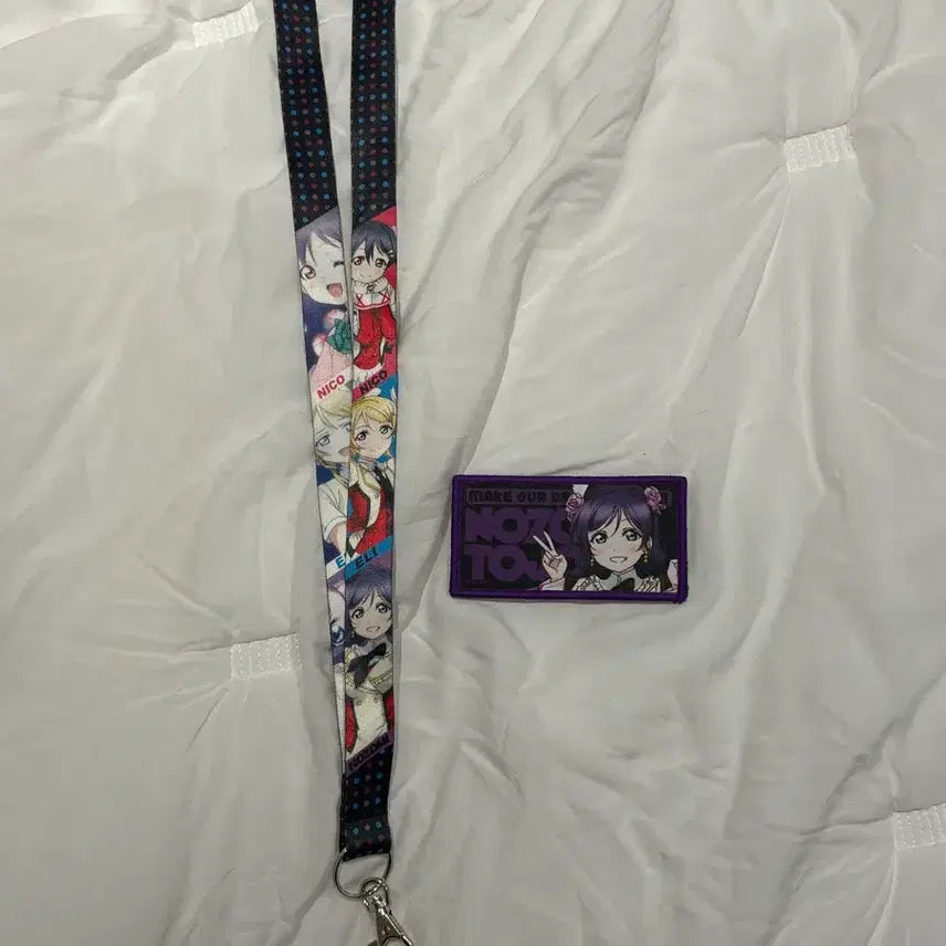 [BUNJANG] Love Live! Nozomi Tojo Goods Strap with Wappen Patch Set / 러브라이브 토죠 노조미 굿즈