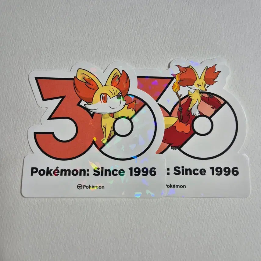 [BUNJANG] Pokemon 30th Anniversary Stickers: Fennekin &amp; Delphox + Bonus / 포켓몬 30주년 스티커 푸호꼬 마폭시 +a 판매