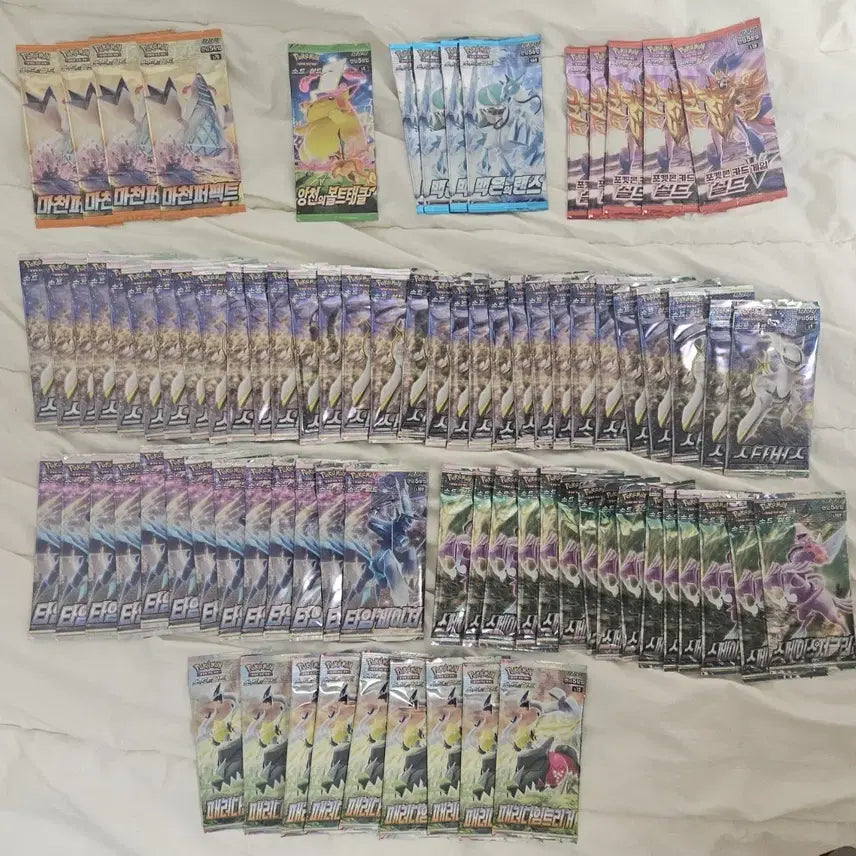 [BUNJANG] Pokemon Card Game Booster Packs - 82 Packs Total / 포켓몬카드 소실팩 82팩
