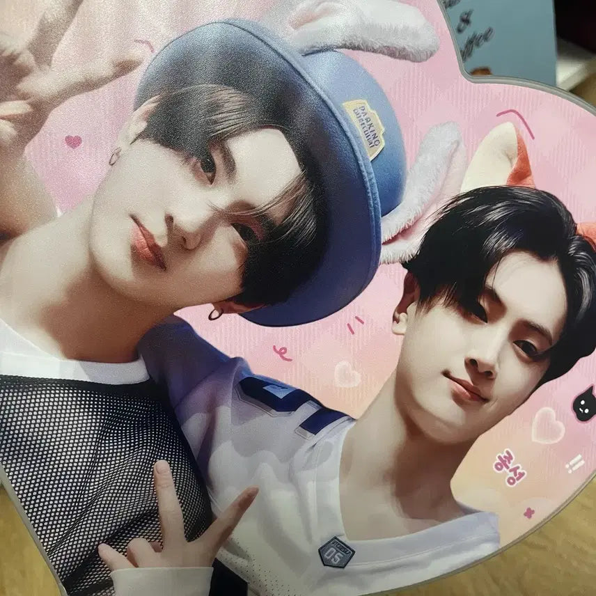 [BUNJANG] Enhypen Ni-ki Heeseung Jay Jungwon "Nyaongz" Uchiwa Fan / 엔하이픈 야옹즈 제이 정원 우치와 판매