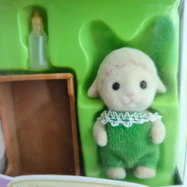 [BUNJANG] Sylvanian Families Old Baby Sheep Cradle Set / 실바니안 패밀리 올드 아기 양 직립 요람 새트