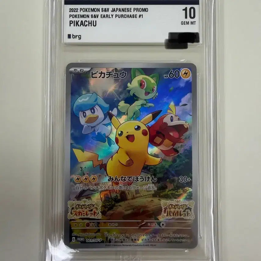 [BUNJANG] Pikachu Promo Scarlet &amp; Violet BRG10 Pokemon Card / 피카츄프로모 스칼렛 바이올렛 brg10 포켓몬스터 카드
