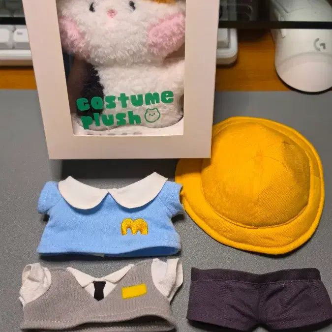 [BUNJANG] LINE FRIENDS Minini School Hamny Costume Plush + Outfit Set / 라인프렌즈 미니니 스쿨 햄니 코스튬 플러시+인형 옷