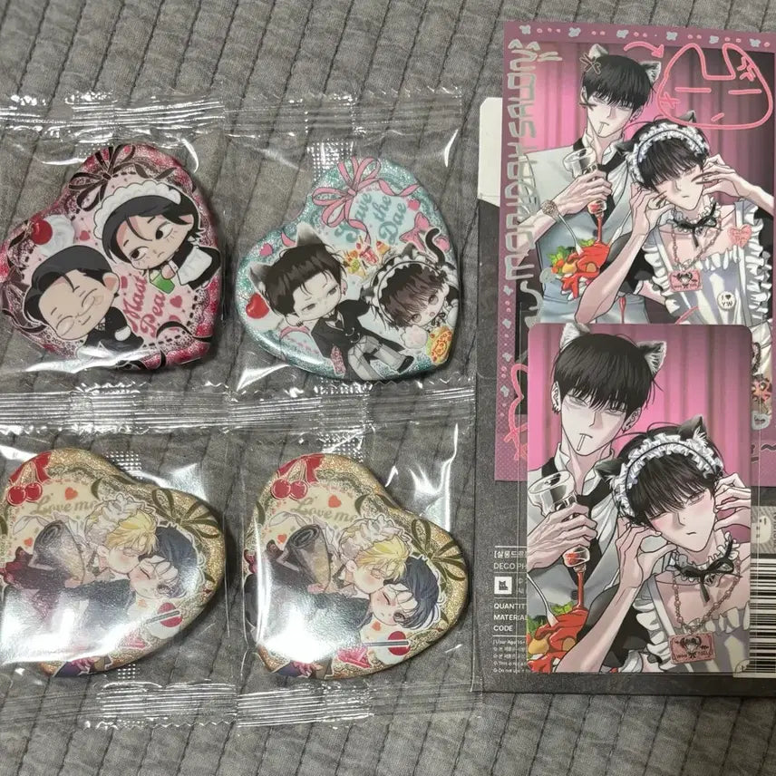 [BUNJANG] Leveom Salon de Bomb Can Badge Deco Photo Pack / 레봄 살롱드르봉 캔뱃지 데코 사진팩 양도