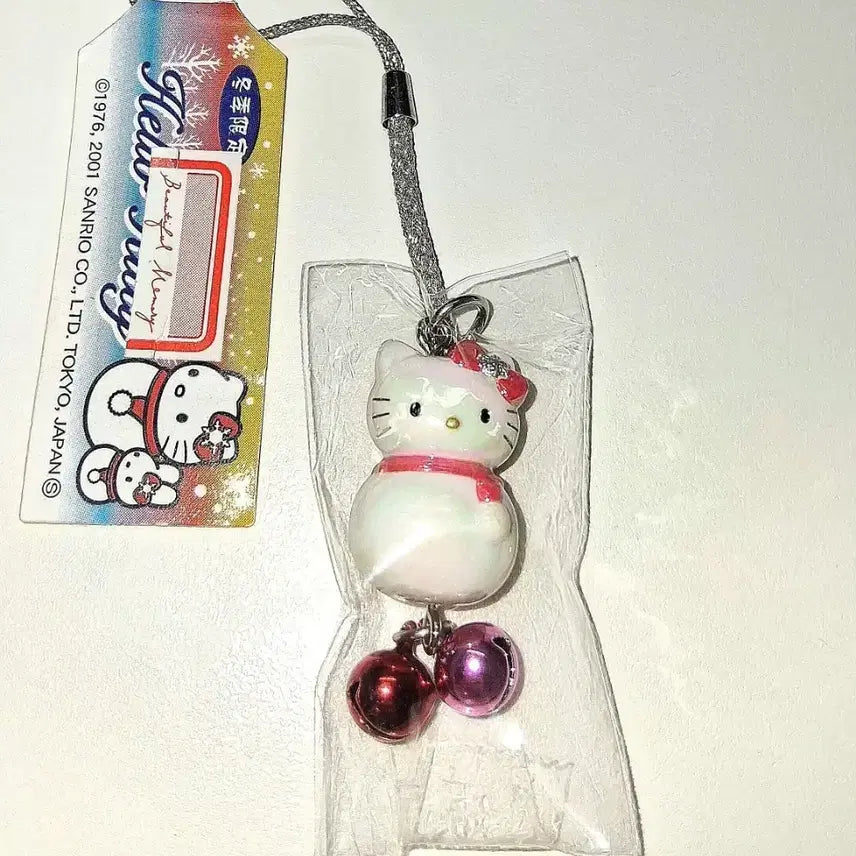 [BUNJANG] Vintage Snowman Kitty Strap / 고전 눈사람 키티스트랩