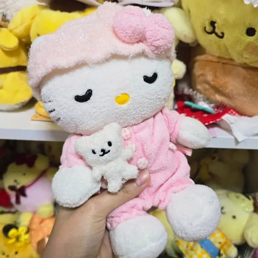 [BUNJANG] Vintage Sanrio Oyasumi Kitty Plush / 고전 산리오 고전 키티 오야스미 키티 인형