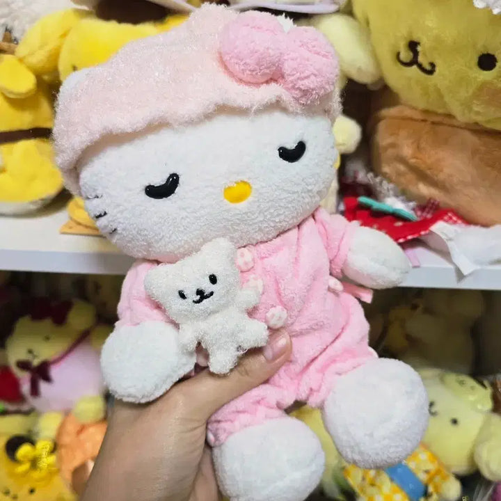 [BUNJANG] Vintage Sanrio Oyasumi Kitty Plush / 고전 산리오 고전 키티 오야스미 키티 인형