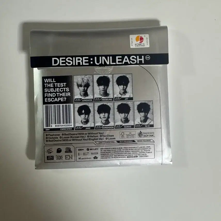 [BUNJANG] ENHYPEN Desire : Unleash (ENGENE ver.) Unsealed Album / DESIRE : UNLEASH (ENGENE ver.) 개봉 앨범