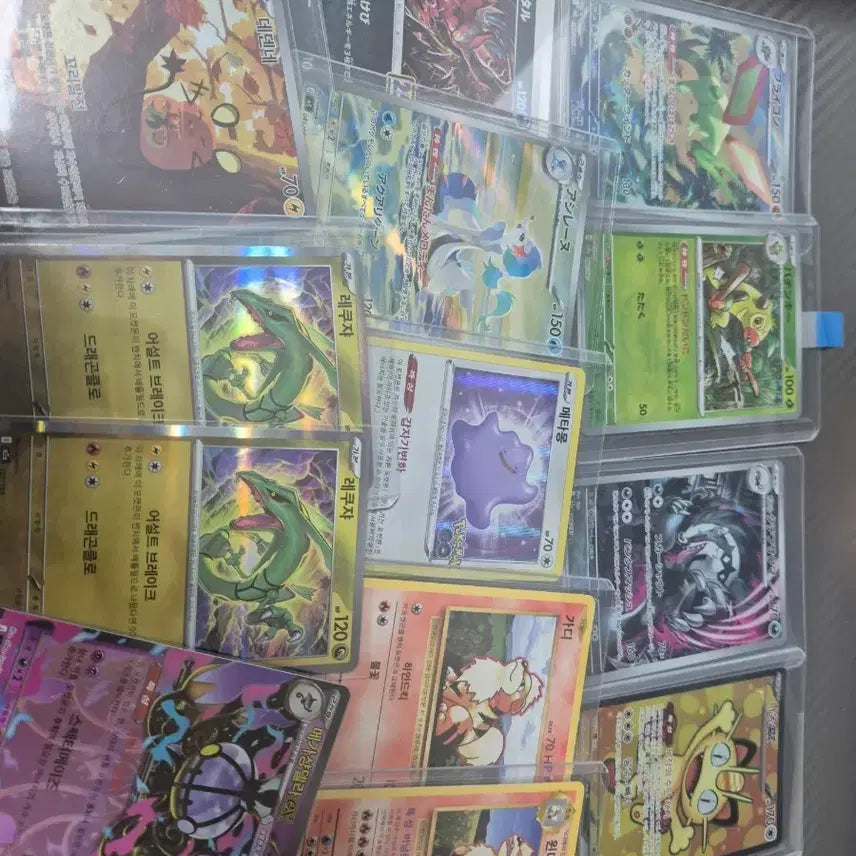 [BUNJANG] Pokemon Card Assorted Rare Set (Rayquaza, Ditto, Growlithe, Arcanine, Mega Sceptile, Dark Type) / 포켓몬 카드 레쿠쟈/메타몽/가디/윈디/메가상젤라/악타입 등 다수