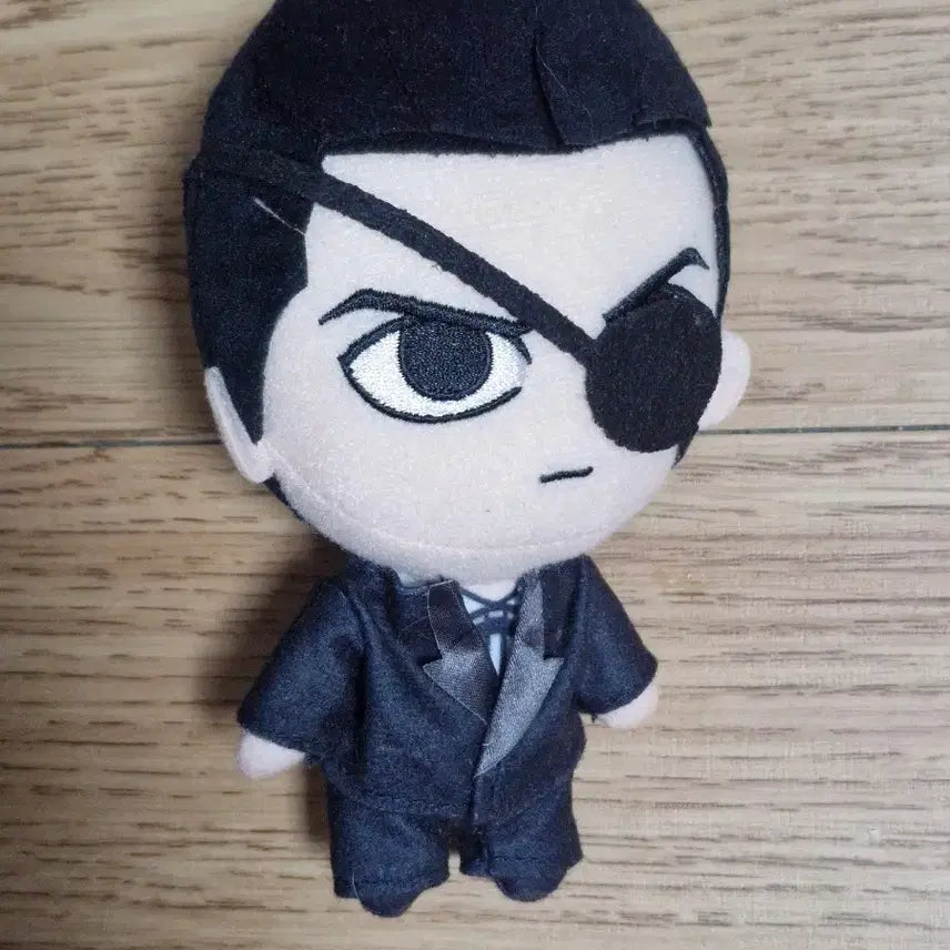 [BUNJANG] Yakuza Goro Majima Plush + Badge Set / 용과같이 마지마 고로 누이 + 뱃지