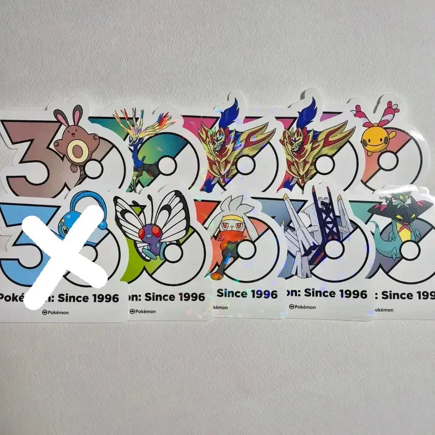 [BUNJANG] Pokemon 30th Anniversary Sticker Set / 포켓몬 30주년 스티커  0.5 세트 +a 판매