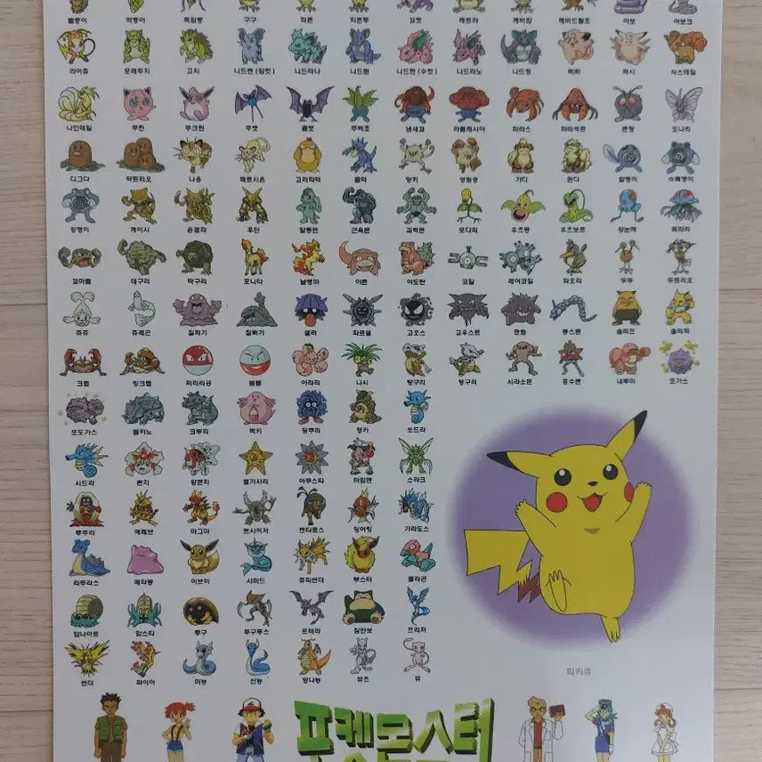 [BUNJANG] Pokemon 1st Generation Bookend / 포켓몬 1세대 책받침