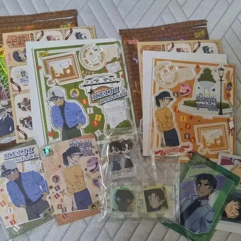 [BUNJANG] Detective Conan Heiji &amp; Kazuha Goods Bundle Set / 명탐정 코난 헤이지 카즈하 헤카 굿즈 일괄 세트 판매 카유 아크릴