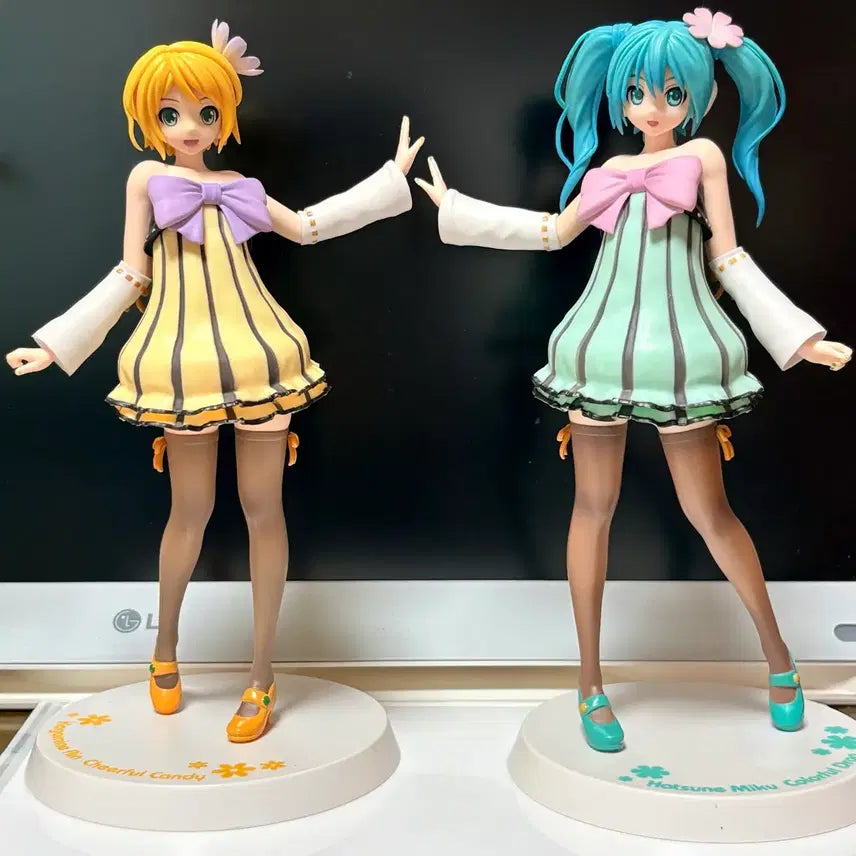 [BUNJANG] Colorful Drop Miku Rin Project DIVA Classic Figure Set / 컬러풀드롭 미쿠 린 프디버 고전 피규어 판매