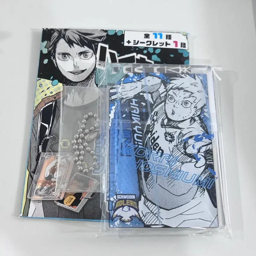 [BUNJANG] Haikyu!! Hoshiumi Domino Acrylic Keychain / 하이큐 호시우미 점프샵 도미노풍 아크릴 키홀더