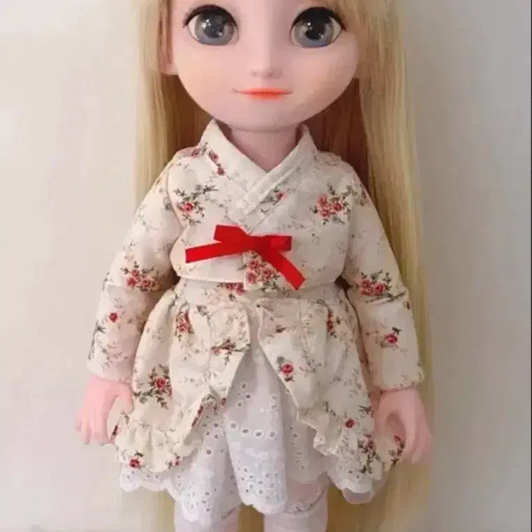 [BUNJANG] Disney Baby Doll Elsa Wig Rerooted Repainted Outfit Doll Set / 택포3.5) 디즈니 베이비돌 엘사 식모 리페인팅 의상 옷 인형 세트