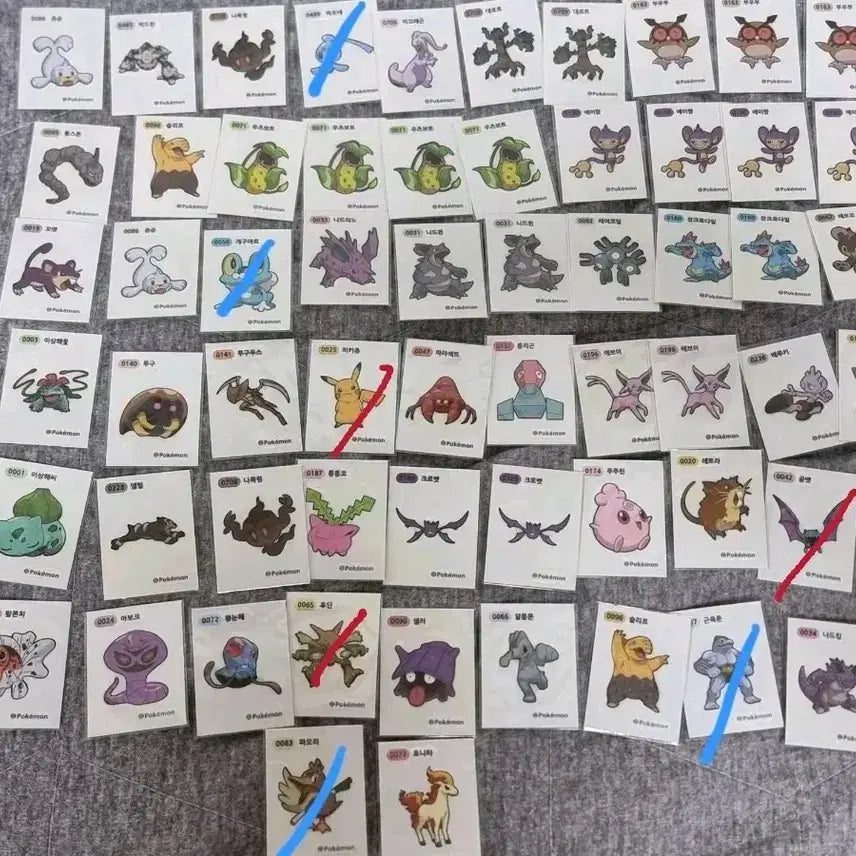 [BUNJANG] Pokemon Stickers for Sale or Trade / 포켓몬 띠부씰 판매나 교환 합니다