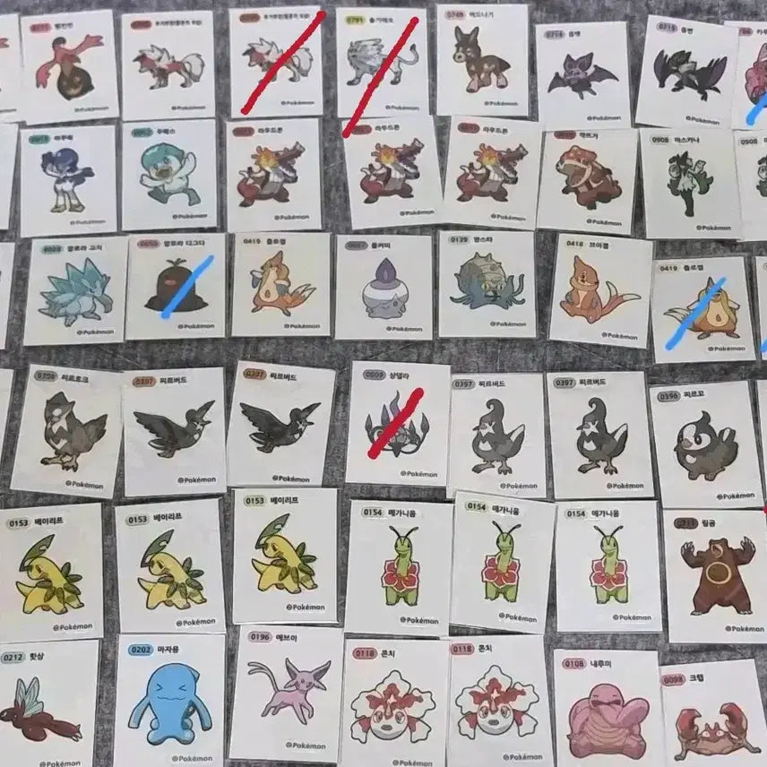 [BUNJANG] Pokemon Stickers for Sale or Trade / 포켓몬 띠부씰 판매나 교환 합니다