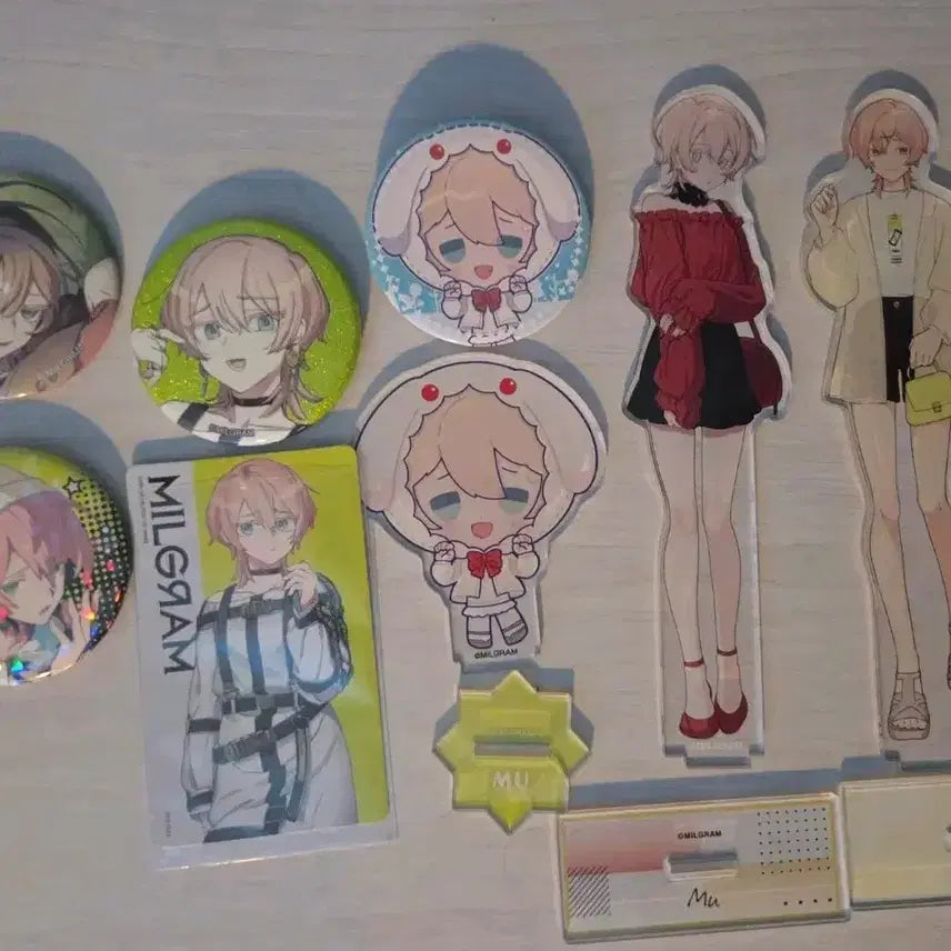 [BUNJANG] MILGRAM Kusunoki Mui Album Exclusive Can Badge Bundle Set / (일괄가격)쿠스노키 무우 아크스 앨범특전 캔뱃지 밀그램 MILGRAM