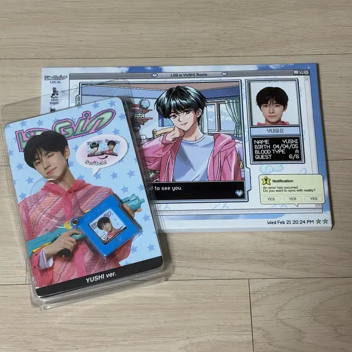 [BUNJANG] NCT WISH Yushi Login MD Photocard Set + Game Pack Keychain / 엔시티위시 유우시 로그인 포토세트 로그인 엠디 게임팩 키링 급처