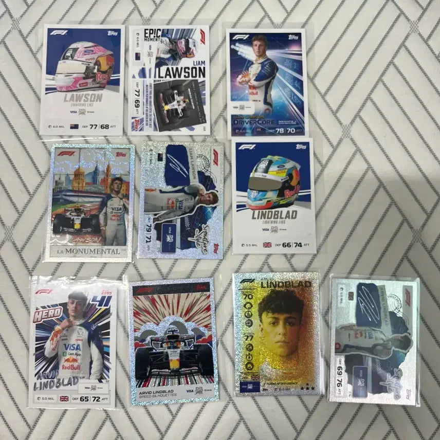 [BUNJANG] Liam Lawson &amp; Arvid Lindblad 2023 F1 Topps Turbo Attax Sports Cards / 레드불레이싱 리암 로슨 아비드 린블라드 26 F1 탑스 터보 어택스 스포츠 카드 Topps turbo attax Sports cards