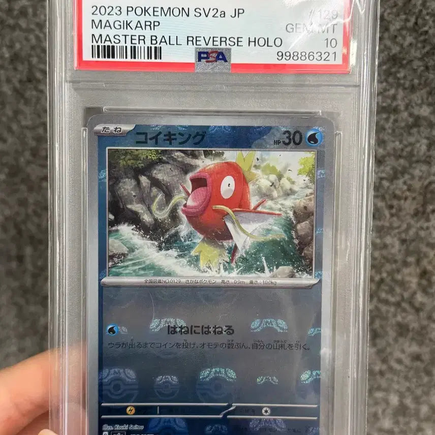 [BUNJANG] Pokemon Master Ball Reverse Holo Magikarp Card / 포켓몬스터 마스터볼 리버스 홀로 잉어킹 카드