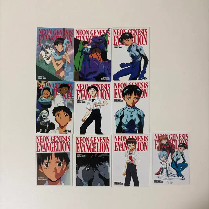 [BUNJANG] Evangelion Shinji Ikari Graffiti Complete Card Bundle Set / 에반게리온 에바 이카리 신지 그래피티 컴플리트 카드 일괄