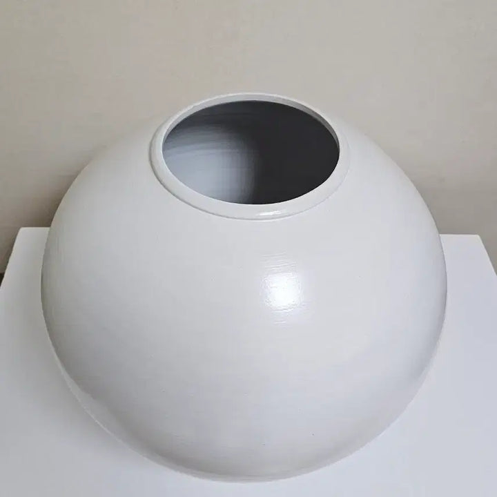 [BUNJANG] Matte Large Moon Jar (Height 49cm) / 무광 대형 달항아리 4번 (높이 49cm)